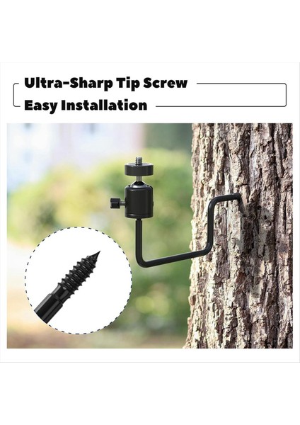 Trail Kamera Ağacı Montajı 360 Derece Ayarlanabilir Oyun Kamera Montajı 1/4 Inç Vidalı Kolay Kurulum 2 Paket (Yurt Dışından) modelleri