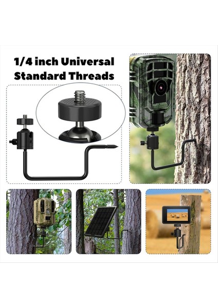Trail Kamera Ağacı Montajı 360 Derece Ayarlanabilir Oyun Kamera Montajı 1/4 Inç Vidalı Kolay Kurulum 2 Paket (Yurt Dışından) fırsatları