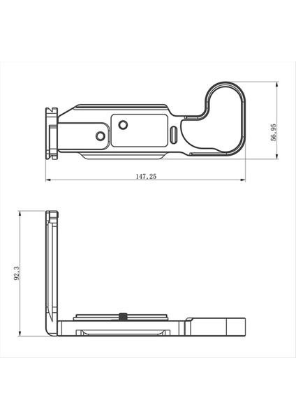 Hasselblad X2D Özel Hızlı Serbest Bırakma Plakası Push-Pull L Plaka Sapı Yatay ve Dikey Çekim L Şeklinde (Yurt Dışından) indirimleri
