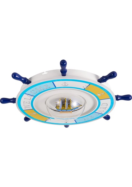 Loui Ledli Gemi Dümeni Desenli Plafonyer Çocuk Odası Avize modelleri