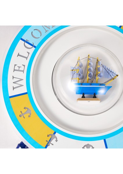 Loui Ledli Gemi Dümeni Desenli Plafonyer Çocuk Odası Avize fırsatları