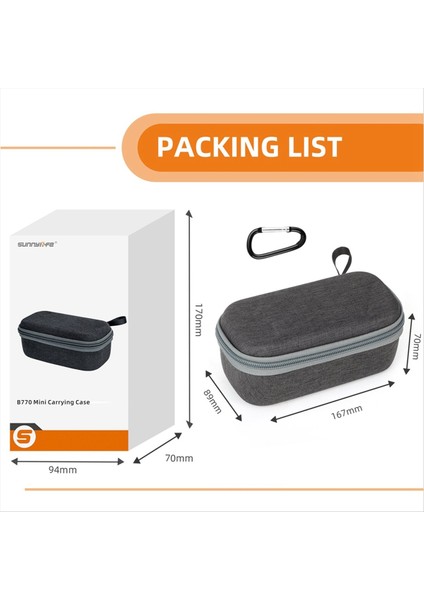 Djı Mıc Için Sunnylife 2/1 Depolama Çantası Kablosuz Mikrofon Koruyucu Kılıf Damla Geçirmez Giyim Dayanıklı Taşınabilir Aksesuarlar (Yurt Dışından) modelleri