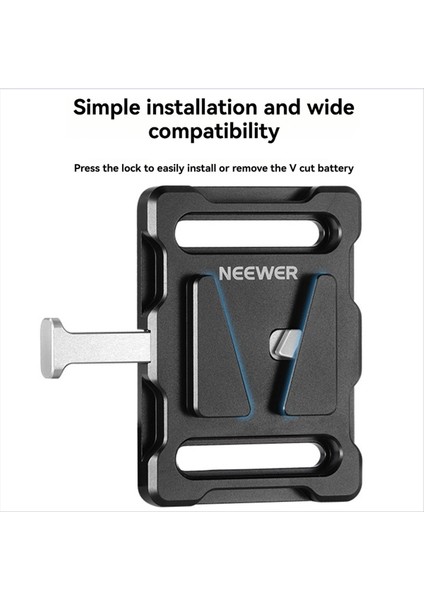 Neewer Mini V Hızlı Bırakma 1/4inch Iplik ile Montaj Pil Plakası - Sony V Montaj Pilleri Için Dayanıklı ve Hafif (Yurt Dışından) fırsatları