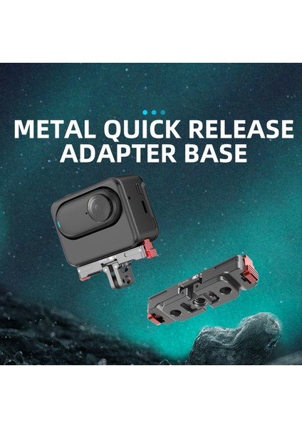 INSTA360 Go3 Manyetik Hızlı Serbest Bırakma Taban Montaj Aksesuarları Için Flymile Başparmak Kamera Şarj Edilebilir Şarj Taban Braketi (Yurt Dışından)