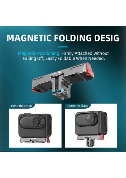 INSTA360 Go3 Manyetik Hızlı Serbest Bırakma Taban Montaj Aksesuarları Için Flymile Başparmak Kamera Şarj Edilebilir Şarj Taban Braketi (Yurt Dışından) indirimleri