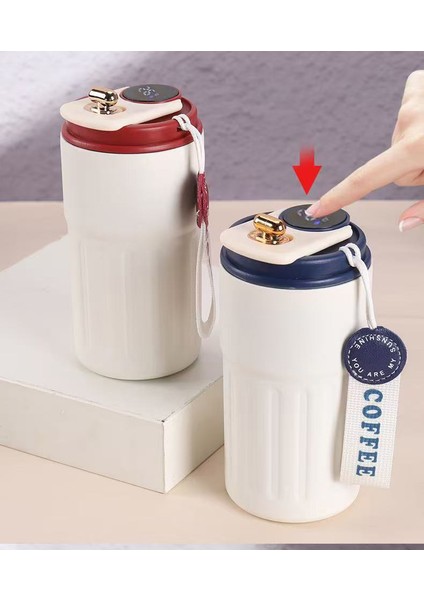 Akıllı 316 Paslanmaz Çelik Kahve Fincanları Taşınabilir Erkekler ve Kadınlar Basit Hediyeler Termos (Yurt Dışından) indirimleri