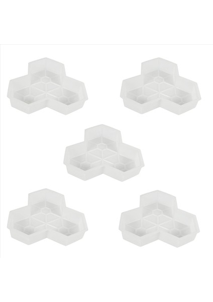 5pcs Yol Kalıp Akçaağaç Yaprak Beton Manuel Plastik Plastik Basamaklı Taş Kalpma Kalpi Meydanı Meydan (Yurt Dışından)