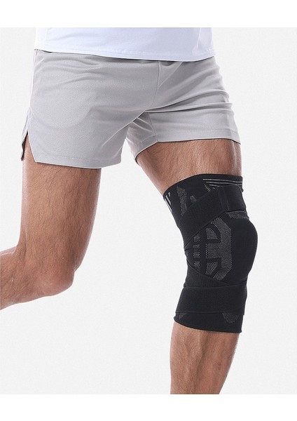 Spor Dizlik Örme Erkek ve Kadın Bisiklet Koşu Basketbol Futbol Squat Diz Eklemi Silikon Yaylı Diz Pedleri (Tek Parça) (Yurt Dışından) fiyatları