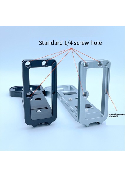 Hızlı Bırakma Plakası L Bracket Kamera Kamera Kavrama Sony A7C2 A7CR Kamera El Kavrama Taban Dikey L Parantezi Gümüş Gri (Yurt Dışından) indirimleri