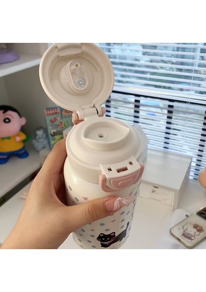 Büyük Kapasiteli Termos Bardak 316 Paslanmaz Çelik Kız Pipetli Bardak Çift Içecek Öğrenci Çocuk Su Bardakları (Yurt Dışından) fırsatları