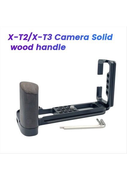 Fujifilm Için Xt2 Xt3 Kamera Hızlı Bırakma L Plaka/braket Tutucu Dikey Sürgün Kamera Taban Tutucu El Kavrama Siyah (Yurt Dışından)