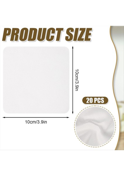 20PCS Güderi Kumaşlar 3 9x3 9 Inç Seramik Aletleri Güderi Yumuşak Güderi Temizleme Bezi Çömlek Çömlek Aletleri (Yurt Dışından) modelleri