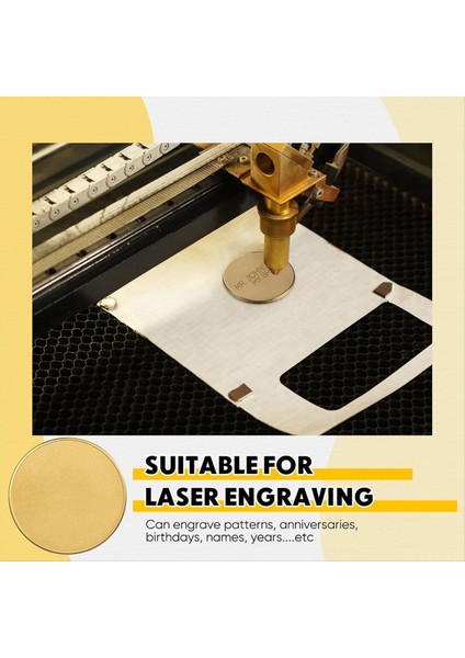 20 Adet Boş Para Dişli Akrilik Koruma Kutusu ile 40 Mm&#39 Lik Kenarlı Dıy El Sanatları Gravür Için Lazer Gravür Edilebilir Desen (Yurt Dışından) fırsatları