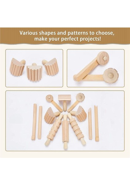 12PCS Kil ve Hamur Araçları Oyun Aksesuarları Silindirleri Içerir Hammer Party Paketi Ahşap Çanak Çömlek Aletleri Kil Sanatı Için Pullar (Yurt Dışından) modelleri