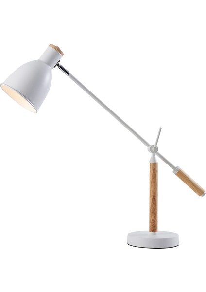 Marmo Ahşap Detaylı Beyaz Ders Çalışma Masası Lambası modelleri