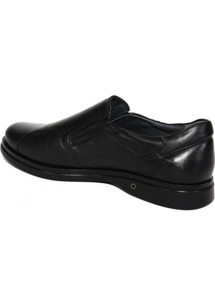 6921-H Siyah Erkek Hakiki Deri Ayakkabı