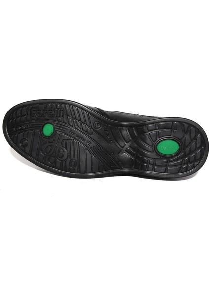 6921-H Siyah Erkek Hakiki Deri Ayakkabı