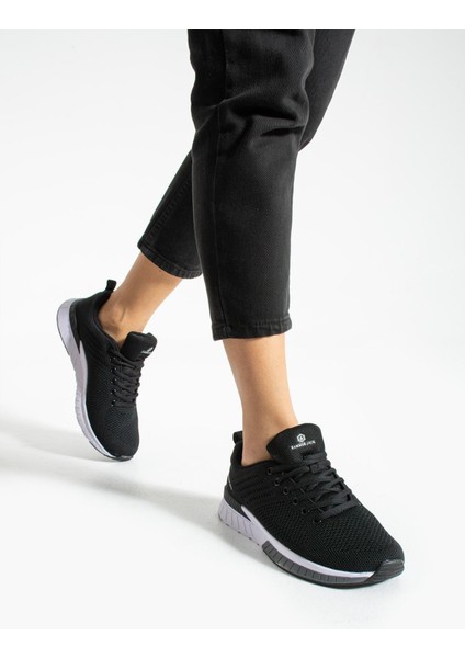 101 21200-Z Manaus Siyah-Beyaz Kadın Spor Ayakkabı
