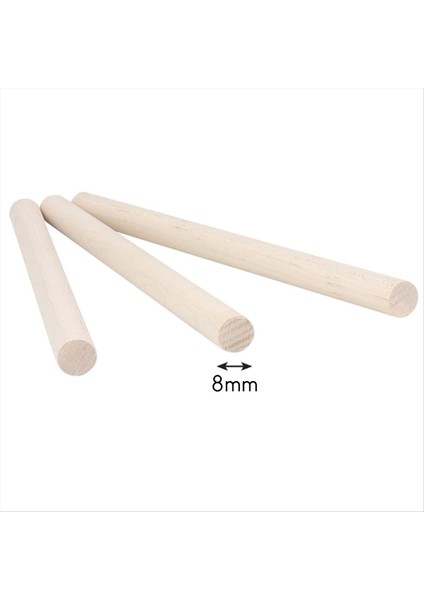 150PCS Ahşap Dübel Çubukları Bitmemiş Ahşap Dübeller Üretim Için Katı Ahşap Çubuklar Makrome Dıy ve Daha Fazlası Zımparalanmış Pürüzsüz (Yurt Dışından) fiyatları