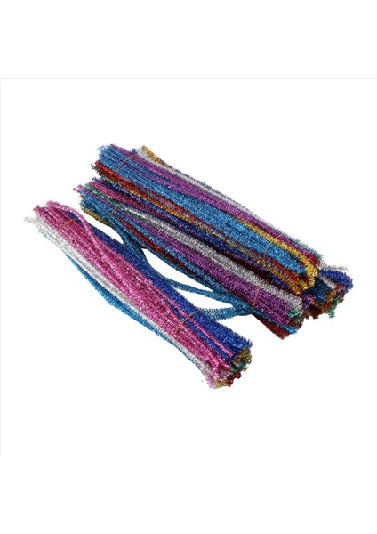 400PCS Boru Temizleyicileri 10 Çeşitli Renkler Şönil Setleri El Sanatları Için Glitter Boru Temizleyicileri Dıy Sanat Yaratıcı El Sanatları (Yurt Dışından)