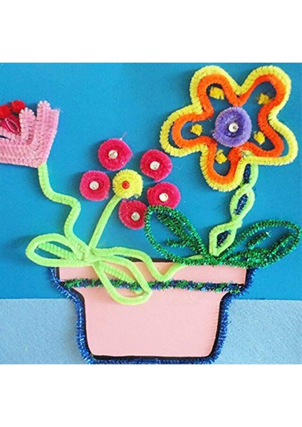 400PCS Boru Temizleyicileri 10 Çeşitli Renkler Şönil Setleri El Sanatları Için Glitter Boru Temizleyicileri Dıy Sanat Yaratıcı El Sanatları (Yurt Dışından) fiyatları