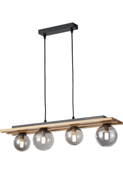 Meggy 4'lü Ahşap Sarkıt Avize modelleri