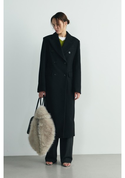 Siyah Edge Kruvaze Kaban fiyatları