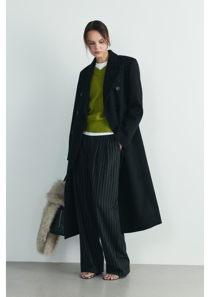 Siyah Edge Kruvaze Kaban indirimleri