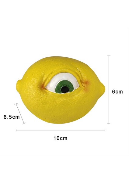 Tüm Gören Meyve Reçinesi Heykel Simülasyonu Gözlerle Yaratıcı Heykel Masaüstü Dekoru Ev-A (Yurt Dışından)