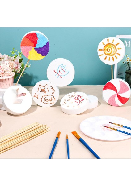 4 Inç Köpük ve Strafor El Sanatları ve Kek Kuklası Için Köpük Çemberleri Dıy ve Köpük Diskler Için Yuvarlak Köpük Daireleri (Yurt Dışından) modelleri