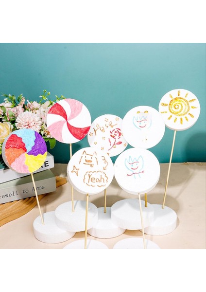 4 Inç Köpük ve Strafor El Sanatları ve Kek Kuklası Için Köpük Çemberleri Dıy ve Köpük Diskler Için Yuvarlak Köpük Daireleri (Yurt Dışından) indirimleri