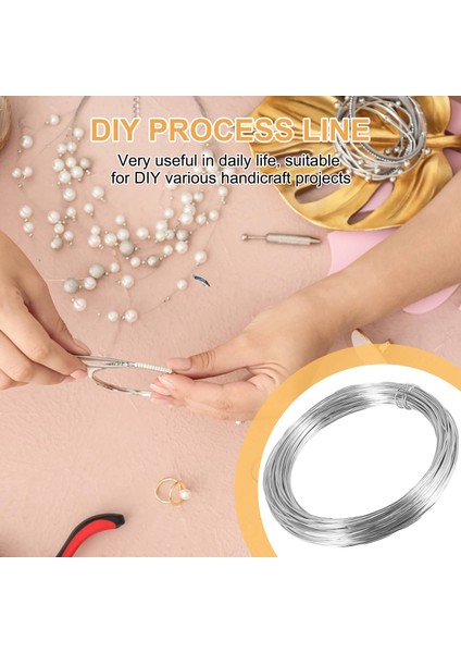 Takı Zanaat Için 1 Rulo Alüminyum Zanaat Teli Gümüş Modelleme Armatürleri ve Heykel 2mm x 55M (Yurt Dışından) indirimleri