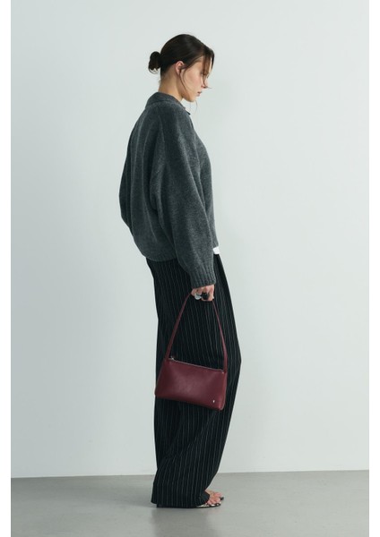 Füme Rani Polo Yaka Oversize Kazak