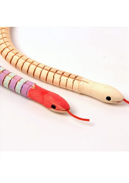 60PCS 12 Inç Bitmemiş Ahşap Kıpır Kıpır Yılanlar Eklemli Esnek Ahşap Yılan Boş Hayvan Modeli El Sanatları Oyuncakları Sanat Için (Yurt Dışından) modelleri