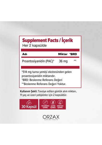 Ocean Cranberry Turna Yemişi 30 Kapsül modelleri