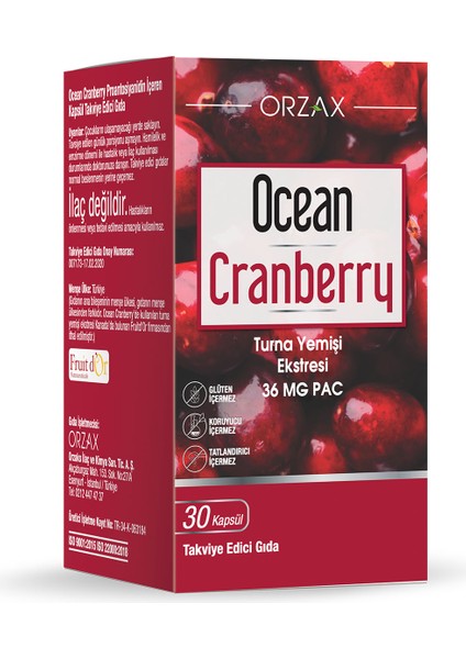 Ocean Cranberry Turna Yemişi 30 Kapsül