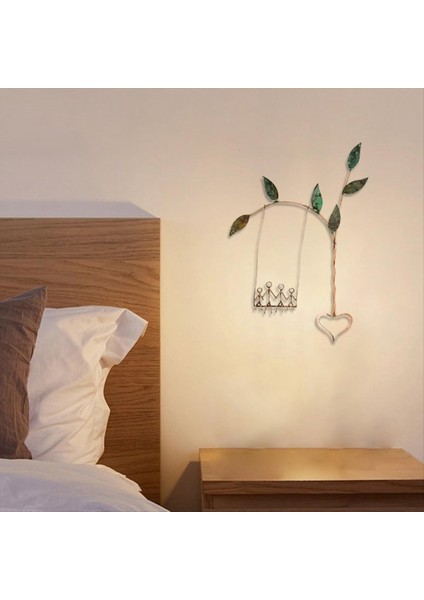 Salıncak Dekorasyonları Metal Duvar Sanatları Metal Duvar Dekoru Duvar Dekoru Oturma Odası Zarif Duvar Heykelleri Ev Dekoru D (Yurt Dışından) modelleri