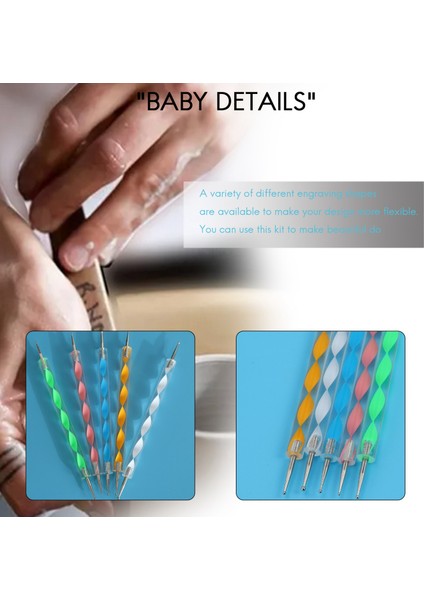 Mandala Dotting Araçları Boyama Kayaları Boyama Kayaları Dot Kiti Rock Stone Boyama Kalemi Polka Dot Şablonu Kozmetik Fırça (Yurt Dışından) modelleri