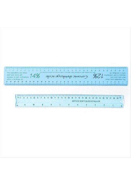 2pcs Seramik Büzülme Ölçeği Seti Plastik Yumuşak Cetvel Dıy Seramik Şekillendirme Çok Fonksiyonlu Çizim Ölçücü Çömlek Araçları A (Yurt Dışından) indirimleri