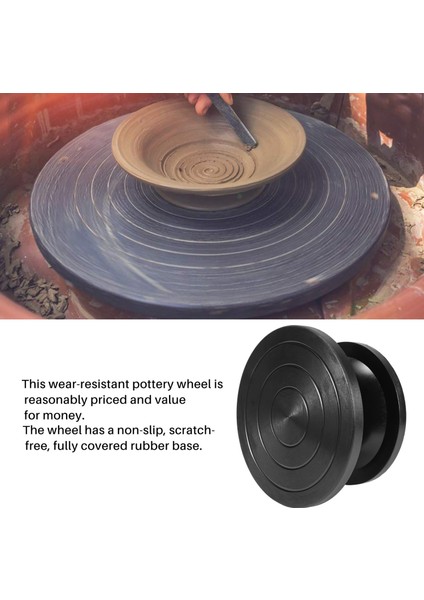 Tekerlek Turntable Pooltable Kil Heykel Modelleme Çömlekçilik Çok Fonksiyonlu Manuel Çarp Çarp Açma Oyma Masa Çanak Çömlek Siyah (Yurt Dışından) fırsatları