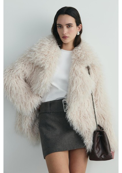 Kahverengi Blair Kemerli Kaşe Mini Etek fırsatları