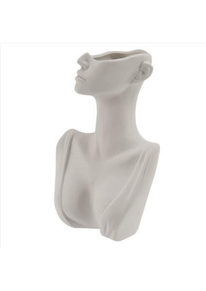 2x Yaratıcı Insan Başı Yüz Çiçek Vazolar Portre Vazo Dekoratif Iskandinav Sak Süslü Süs Seramik Heykel El Sanatları Eve (Yurt Dışından) modelleri