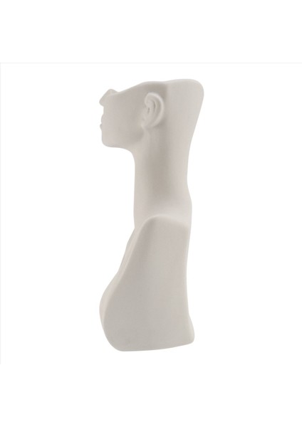 2x Yaratıcı Insan Başı Yüz Çiçek Vazolar Portre Vazo Dekoratif Iskandinav Sak Süslü Süs Seramik Heykel El Sanatları Eve (Yurt Dışından) fırsatları