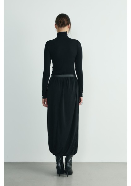 Siyah Emma Balon Midi Etek indirimleri