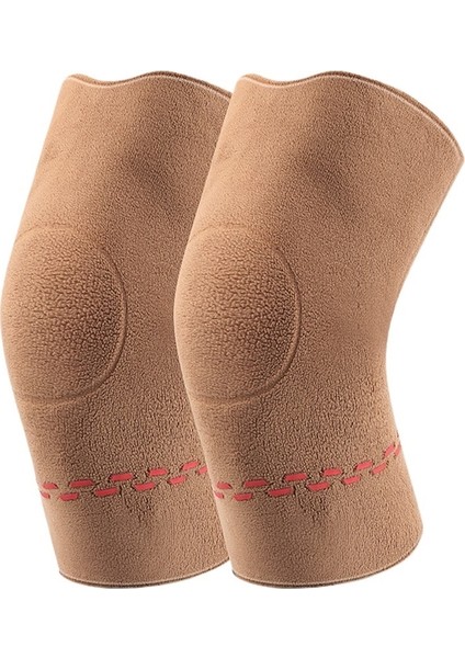 Sonbahar ve Kış Soğuk Geçirmez Sıcak Dizlikler Çift Taraflı Polar Eski Soğuk Bacak Bacak Koruyucuları (Yurt Dışından)