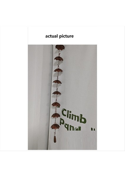 Yağmur Zincirleri Metal Yağmur Zinciri Dekoratif Şemsiye Yağmur Zinciri Çan Dekoru Ev Için Oluk Düşüşlerinin Yerini Alıyor (Yurt Dışından)