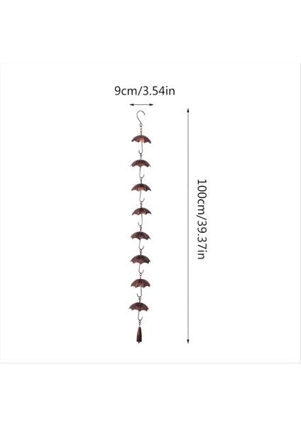 Yağmur Zincirleri Metal Yağmur Zinciri Dekoratif Şemsiye Yağmur Zinciri Çan Dekoru Ev Için Oluk Düşüşlerinin Yerini Alıyor (Yurt Dışından) modelleri