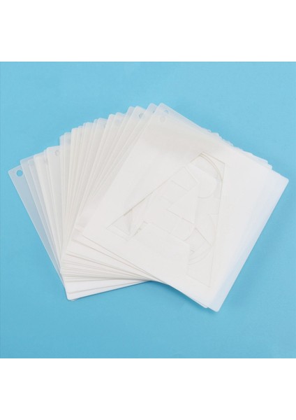 Ahşap Üzerine Boyamak Için Harf Şablonları 36 Adet Mektup ve Sayı Şablonları Ev Zanaat Dekoru Için Yeniden Kullanılabilir Yazı Tipi Şablonları (Yurt Dışından)