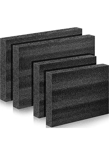 4 Adet Özelleştirilebilir Polietilen Köpük Paketleme Köpük Ekler Kılıflar Için Aracı Köpük Siyah Köpük Sac Ambalaj ve El Sanatları Için (Yurt Dışından)