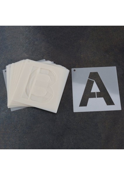 Ahşap Üzerine Boyamak Için Harf Şablonları 36 Adet Mektup ve Sayı Şablonları Ev Zanaat Dekoru Için Yeniden Kullanılabilir Yazı Tipi Şablonları (Yurt Dışından) indirimleri